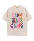 I Love Jesus&Naps Unisex Washed Christian T-shirt Hoodie, Sweatshirt | CiraTrend.com (Image 1)