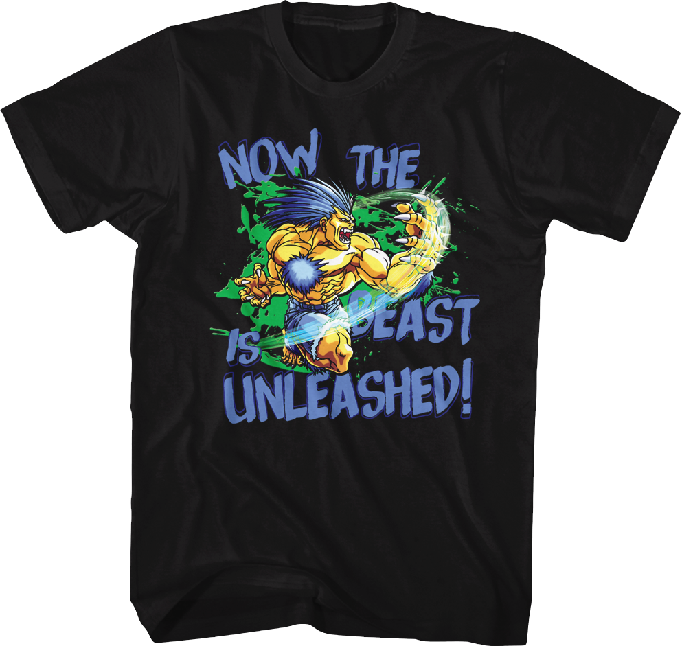Beast Is Unleashed Street Fighter T-Shirt Hoodie, Sweatshirt | CiraTrend.com (Image 1)