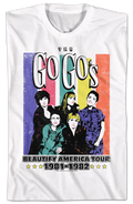 Beautify America Tour Go-Go's T-Shirt Hoodie, Sweatshirt | CiraTrend.com