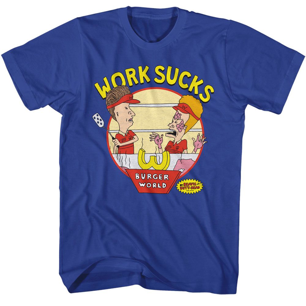 Beavis And Butthead - Work Sucks Boyfriend Tee Hoodie, Sweatshirt | CiraTrend.com