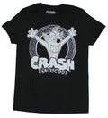 Crash Bandicoot White Print Winking Crash Stone Circle Image T-Shirts, Hoodie, Sweatshirt