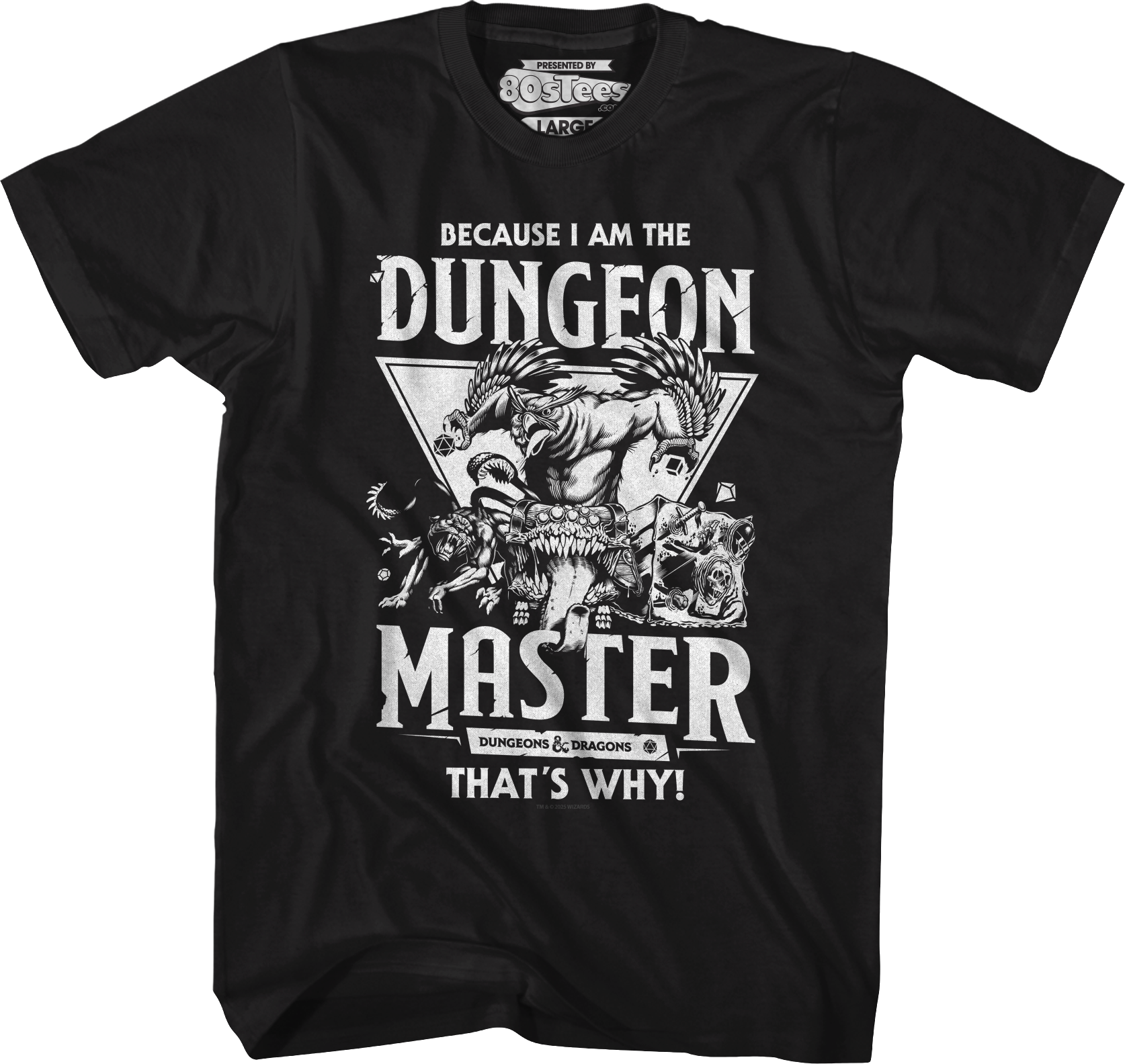 Because I Am The Dungeon Master That's Why Dungeons & Dragons T-Shirt Hoodie, Sweatshirt | CiraTrend.com (Image 1)