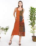 Mushroom Patchwork Cotton Dress (KT-1463)