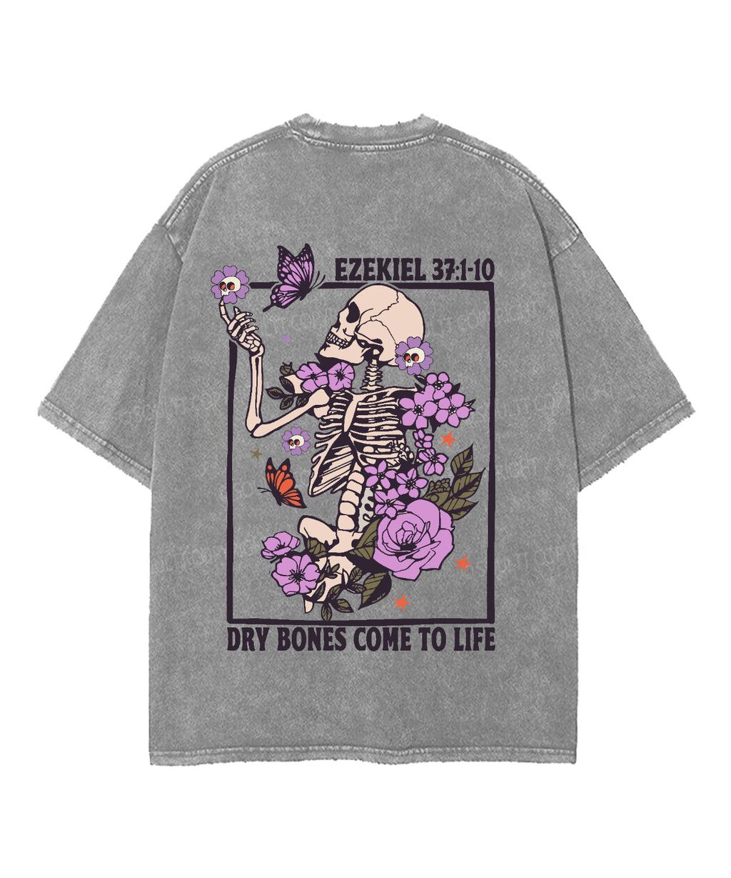 Dry Bones Come To Life Double Sided Unisex Washed Christian T-shirt Hoodie, Sweatshirt | CiraTrend.com (Image 5)