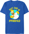 Best Dad In Springfield Simpsons T-Shirt Hoodie, Sweatshirt | CiraTrend.com (Image 1)