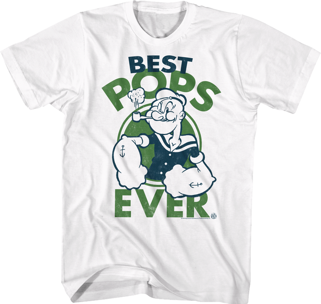 Best Pops Ever Popeye T-Shirt Hoodie, Sweatshirt | CiraTrend.com (Image 1)