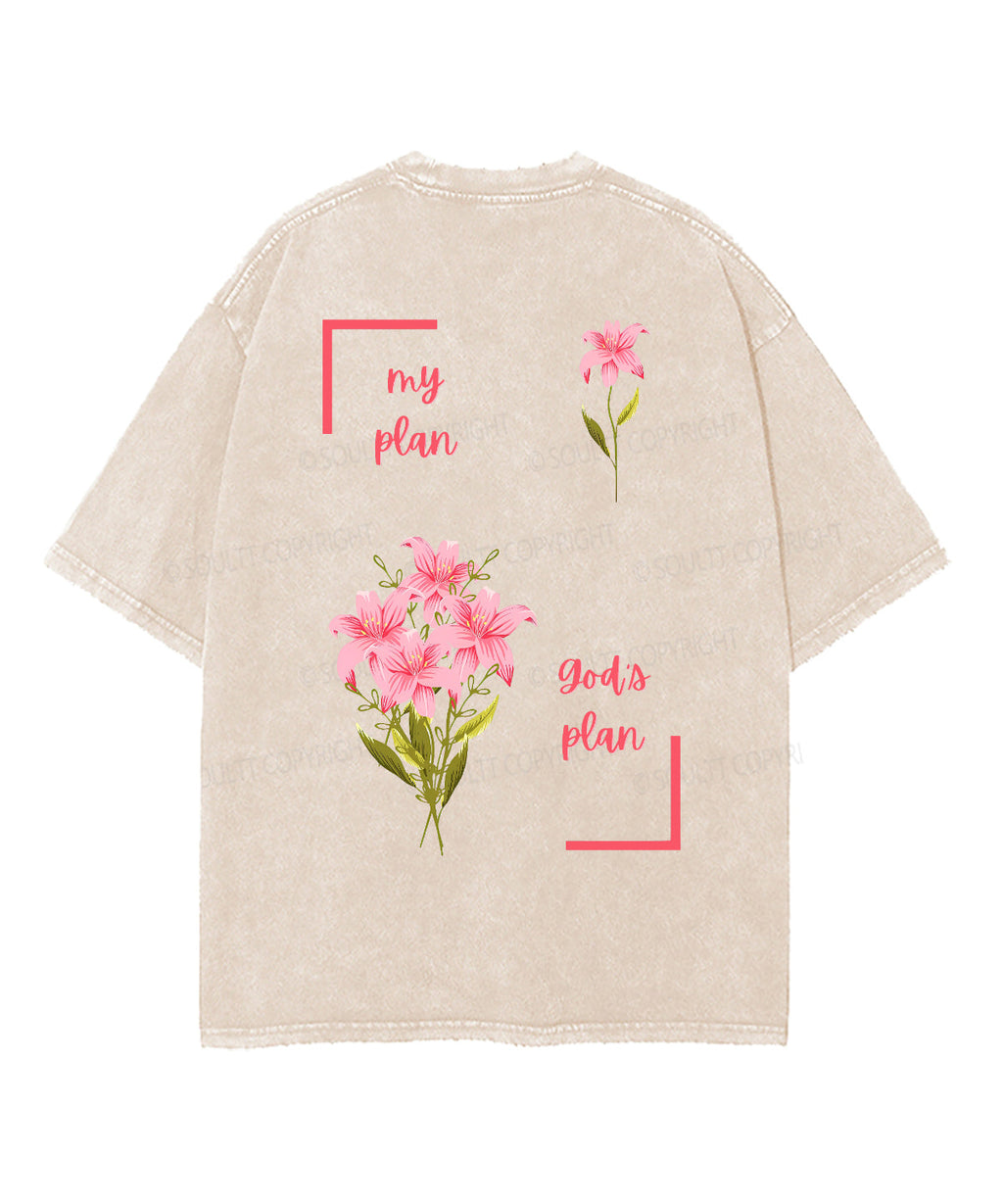My Plan God's Plan Double Sided Unisex Washed Christian T-shirt Hoodie, Sweatshirt | CiraTrend.com (Image 5)