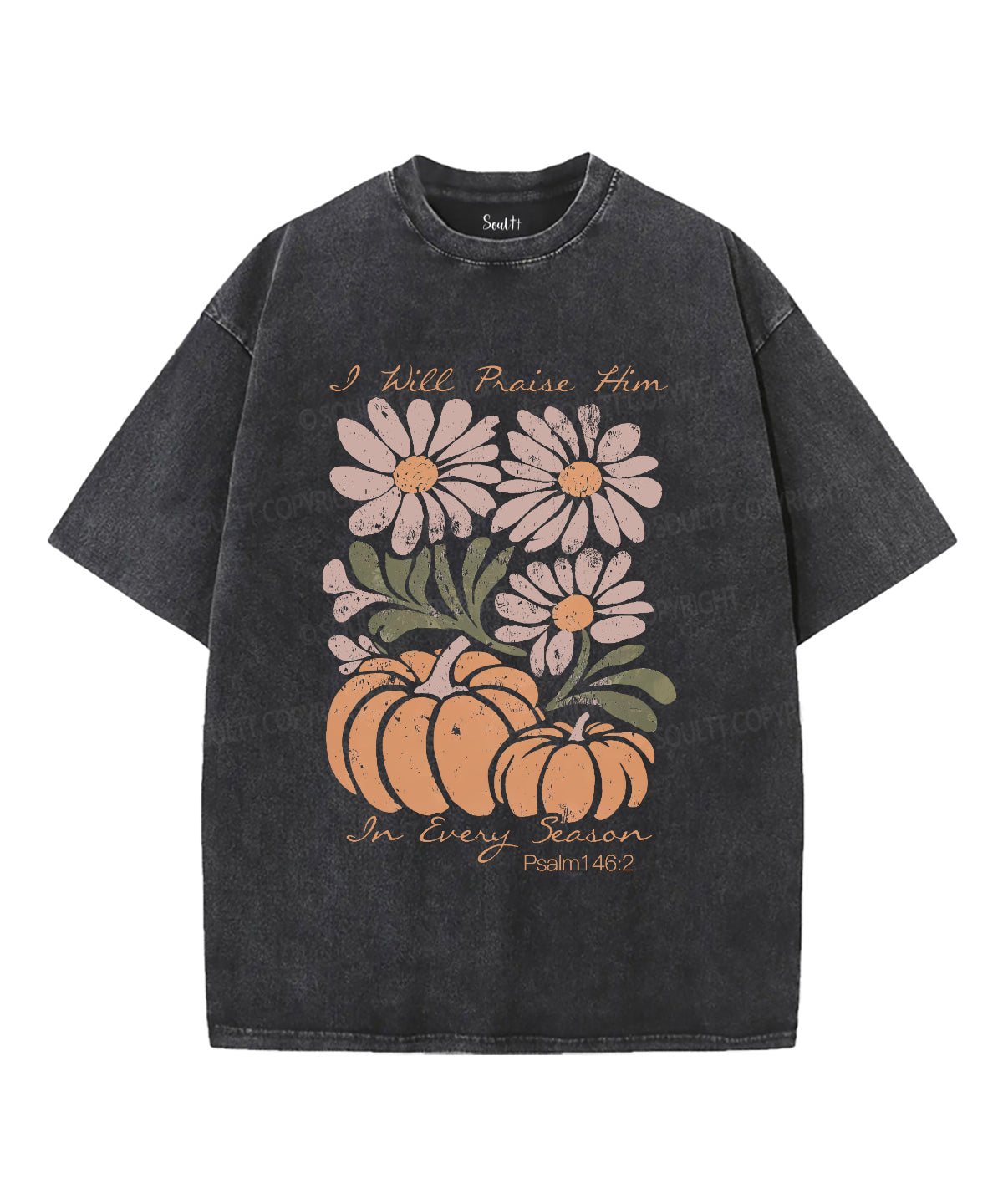 I Will Praise Him Unisex Washed Christian T-shirt Style002 Hoodie, Sweatshirt | CiraTrend.com (Image 2)