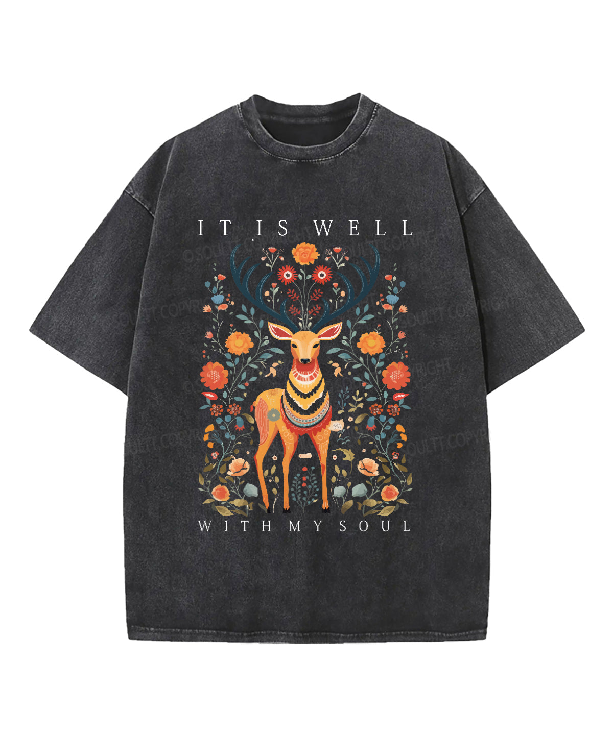 It Is Well With My Soul Washed Christian T-shirt Style020 Hoodie, Sweatshirt | CiraTrend.com (Image 1)