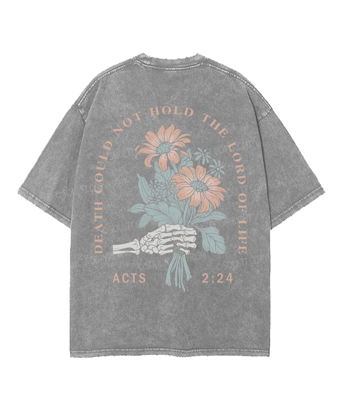 Death Could Not Hold Him Double Sided Washed Christian T-Shirts, Hoodie, Sweatshirt