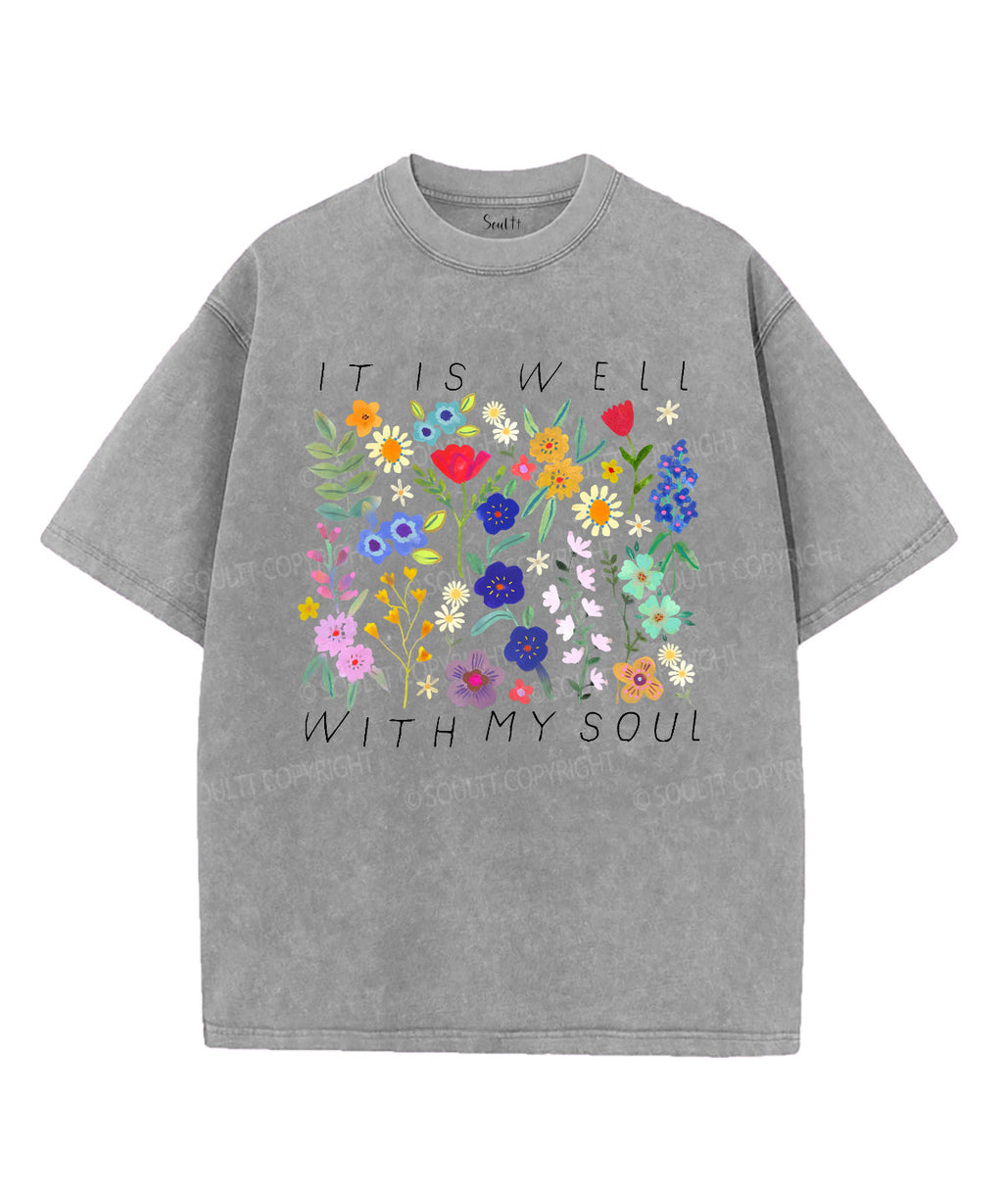 It Is Well With My Soul Washed Christian T-shirt Style025 Hoodie, Sweatshirt | CiraTrend.com (Image 4)