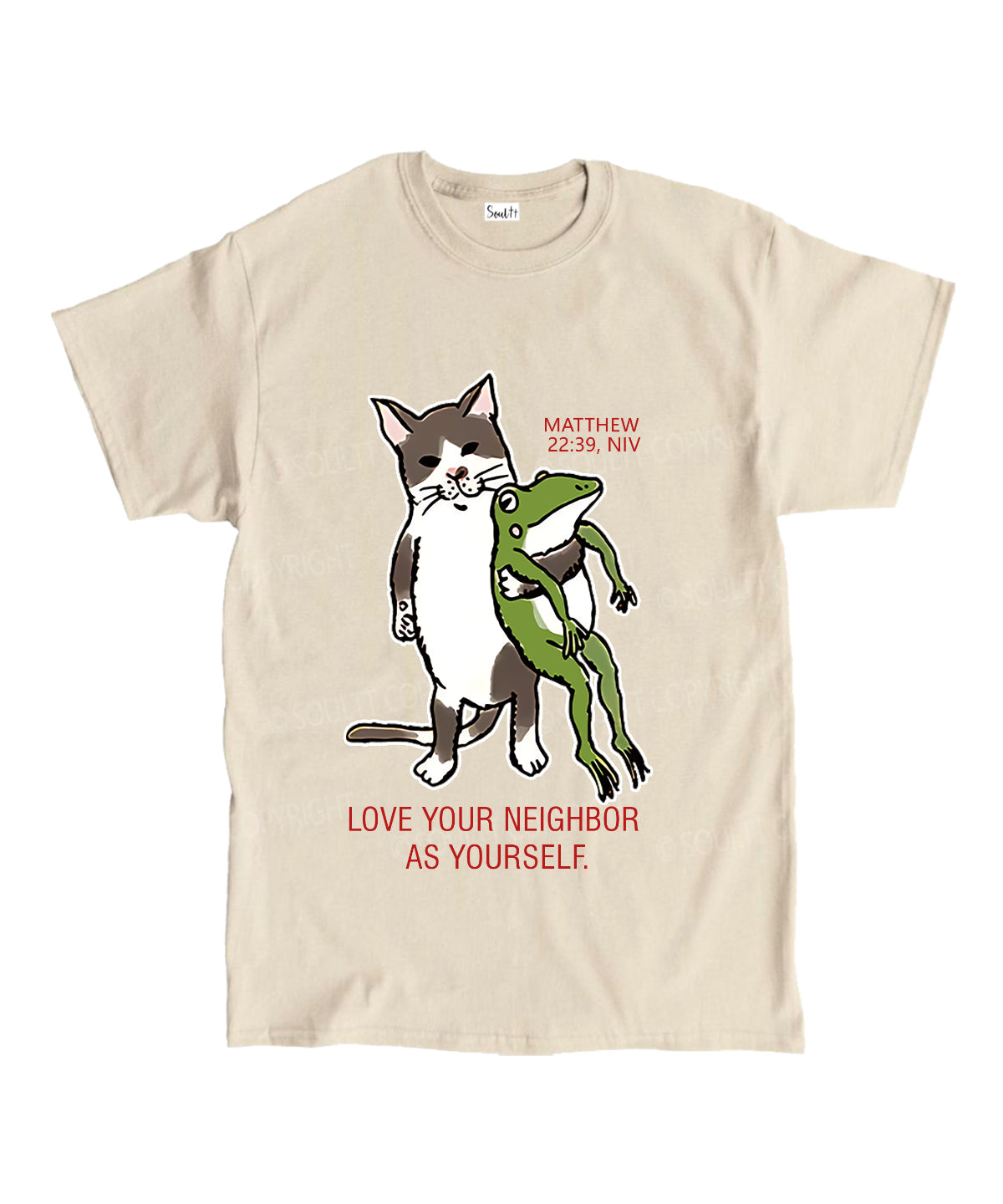 Love Your Neighbor Unisex Cotton Christian T-Shirt Hoodie, Sweatshirt | CiraTrend.com (Image 4)