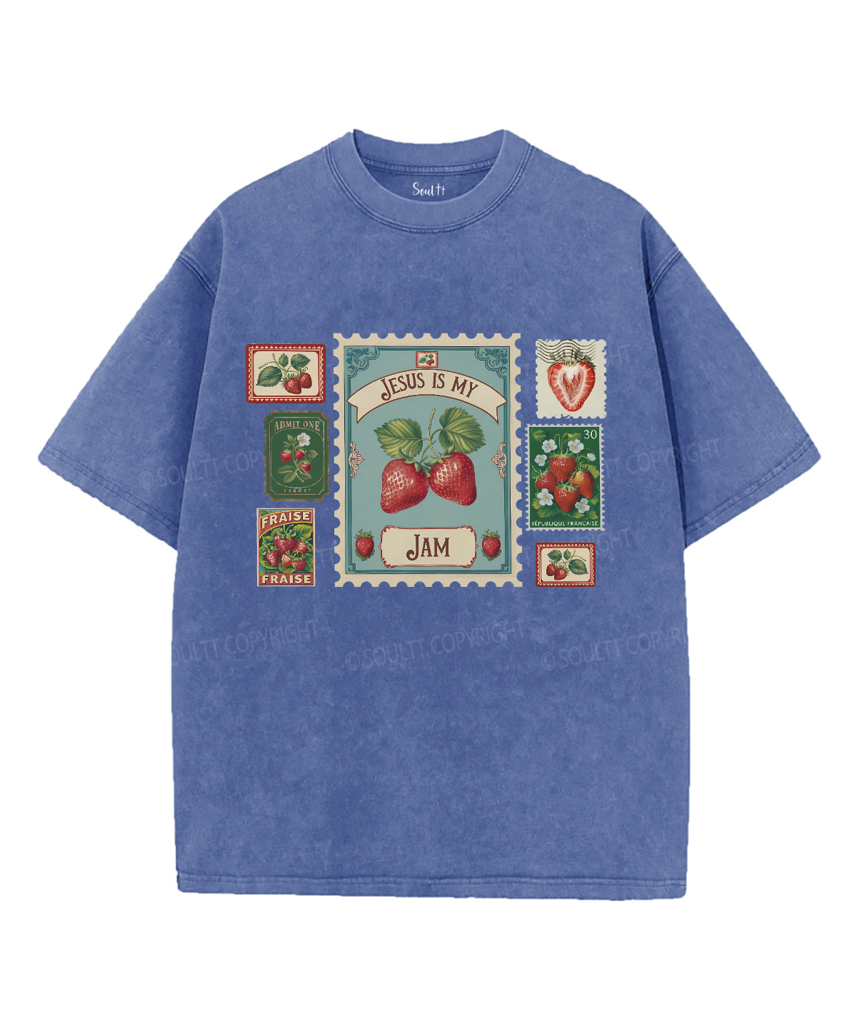 Jesus Is My Jam Unisex Washed Christian T-shirt Hoodie, Sweatshirt | CiraTrend.com (Image 3)