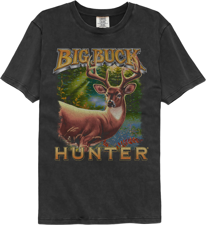 Big Buck Hunter Comfort Colors Brand T-Shirt Hoodie, Sweatshirt | CiraTrend.com (Image 1)