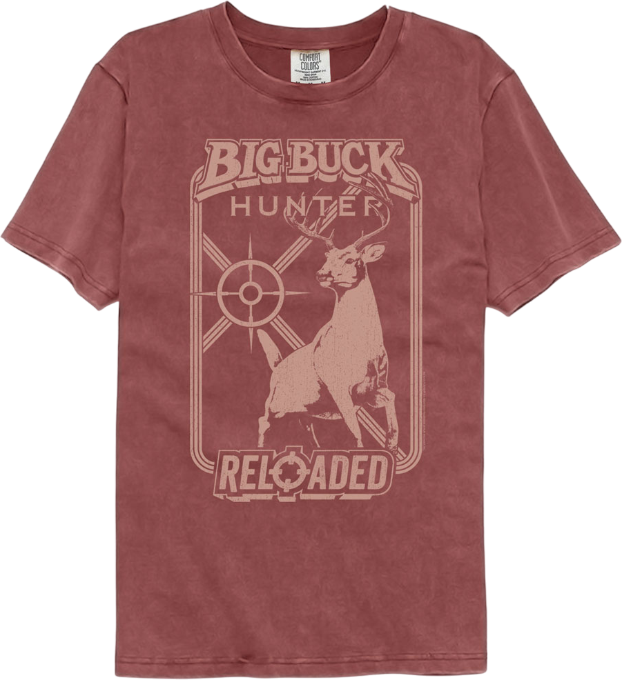 Big Buck Hunter Monochrome Target Comfort Colors Brand T-Shirt Hoodie, Sweatshirt | CiraTrend.com (Image 1)