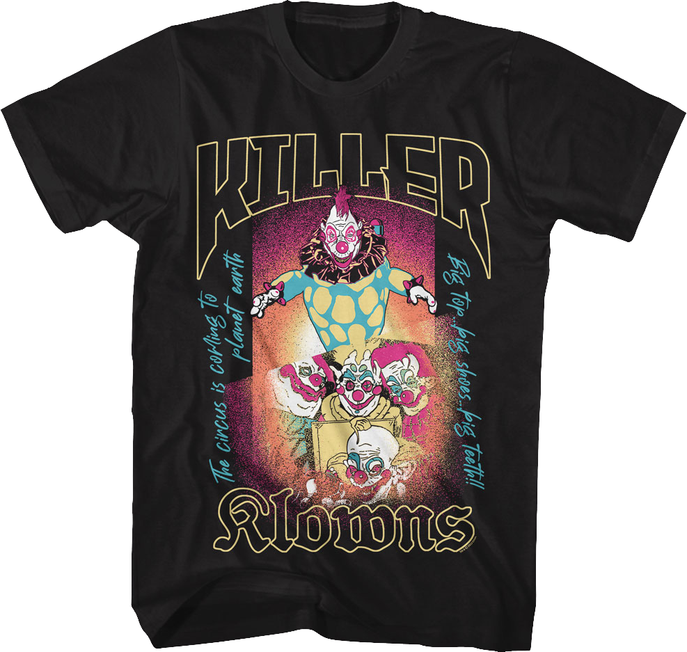 Big Top Poster Killer Klowns From Outer Space T-Shirt Hoodie, Sweatshirt | CiraTrend.com (Image 1)