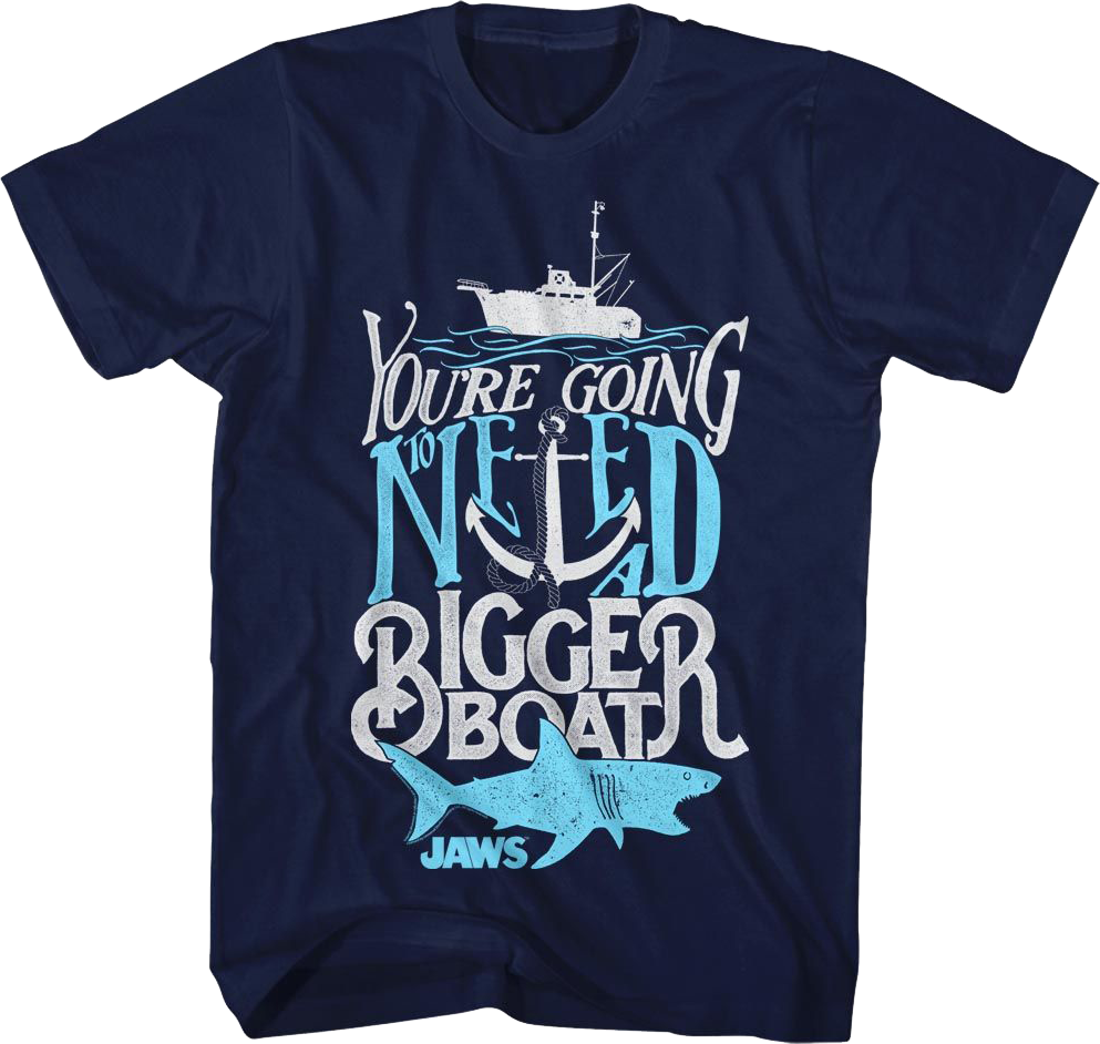 Bigger Boat Jaws T-Shirt Hoodie, Sweatshirt | CiraTrend.com (Image 1)