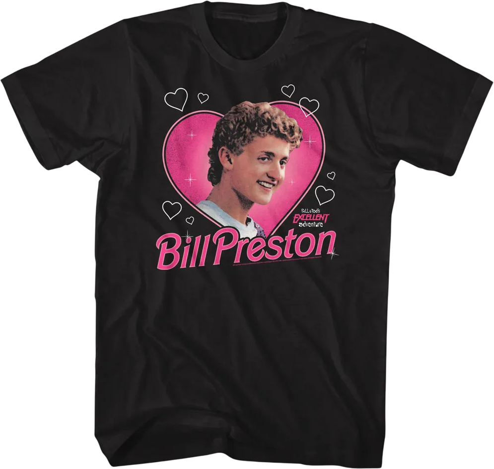 Bill Preston Hearts Bill & Ted's Excellent Adventure T-Shirt Hoodie, Sweatshirt | CiraTrend.com (Image 1)