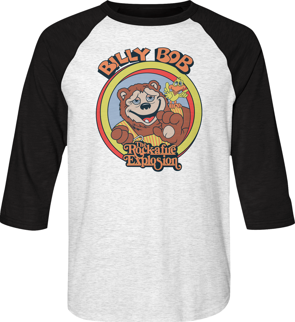 Billy Bob Rock-afire Explosion Raglan Baseball Shirt Hoodie, Sweatshirt | CiraTrend.com (Image 1)