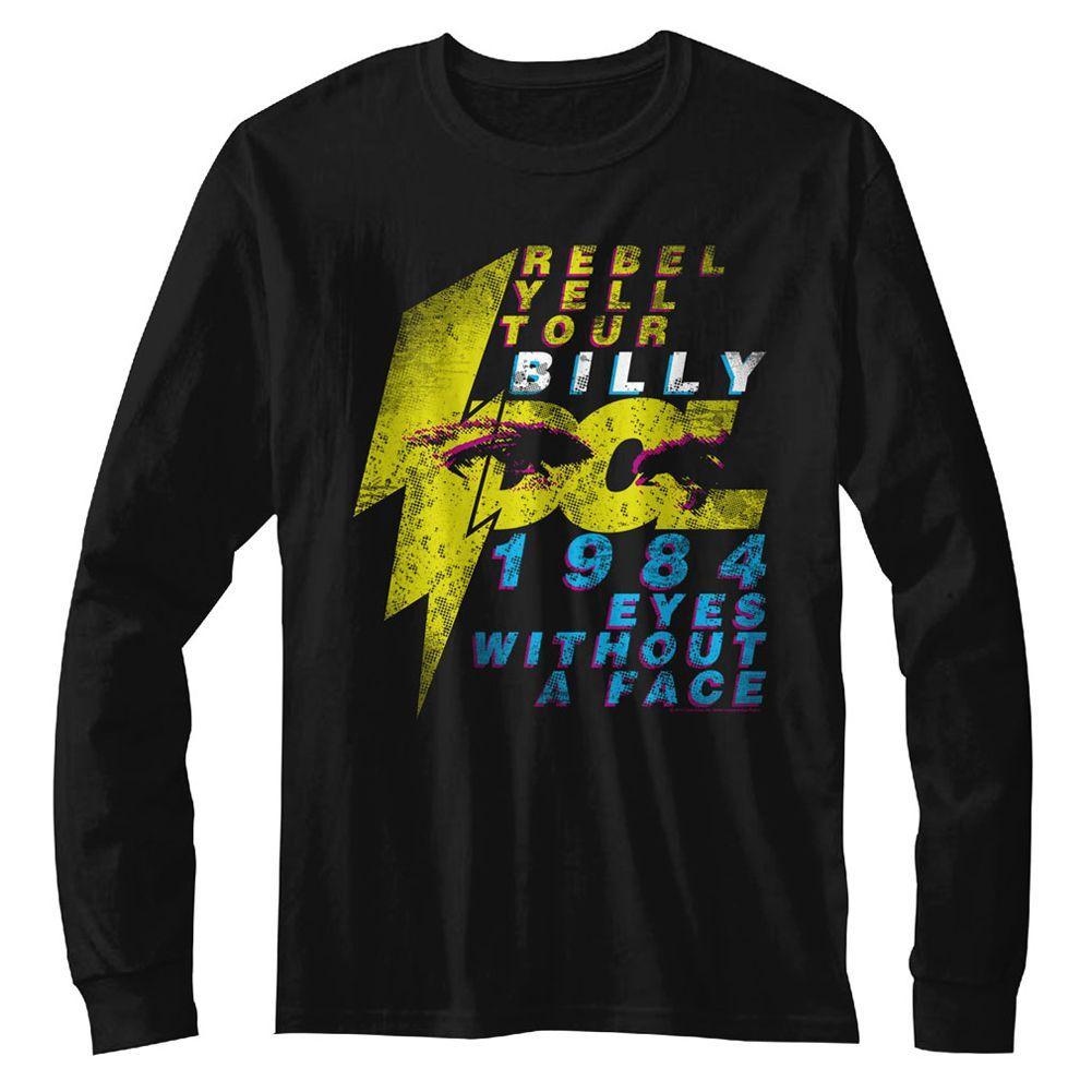 Billy Idol Eyeballs Long Sleeve Boyfriend Tee Hoodie, Sweatshirt | CiraTrend.com