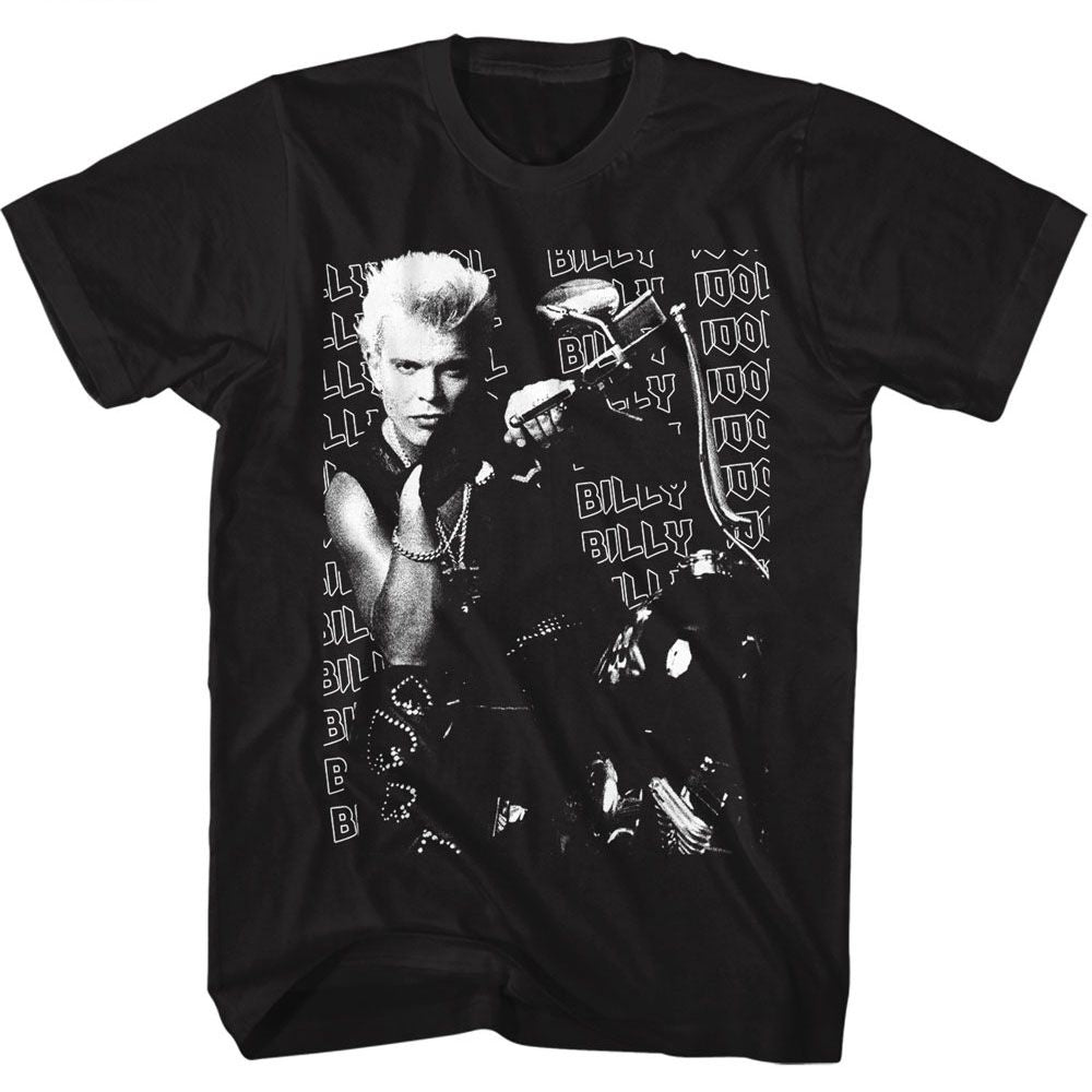 Billy Idol - Motorcycle Photo Boyfriend Tee Hoodie, Sweatshirt | CiraTrend.com