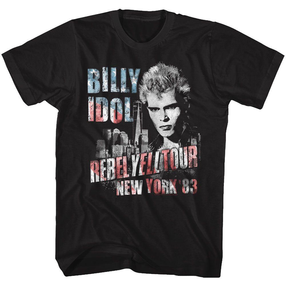 Billy Idol NY '83 Flag-Ish Boyfriend Tee Hoodie, Sweatshirt | CiraTrend.com