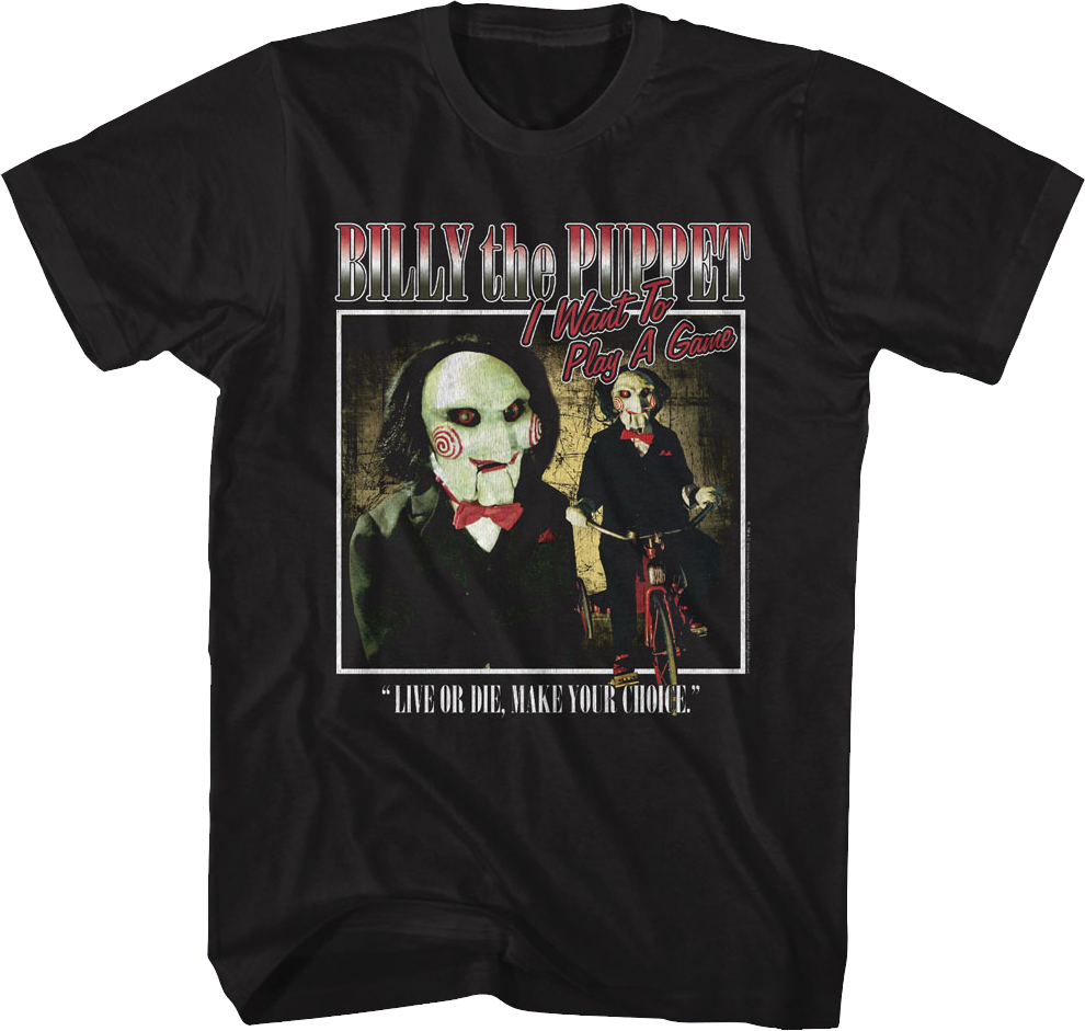 Billy the Puppet Saw T-Shirt Hoodie, Sweatshirt | CiraTrend.com (Image 1)
