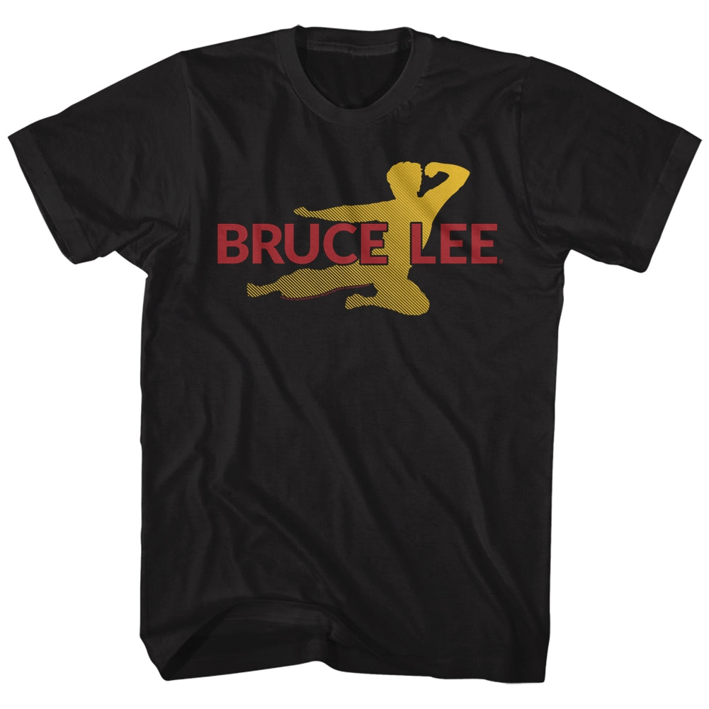 Bruce Lee Mens S/S T-Shirt - Flying Oval - Solid Black Hoodie, Sweatshirt | CiraTrend.com