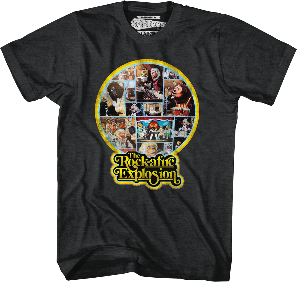 Black 1st Album Back Cover Rock-afire Explosion T-Shirt Hoodie, Sweatshirt | CiraTrend.com (Image 1)