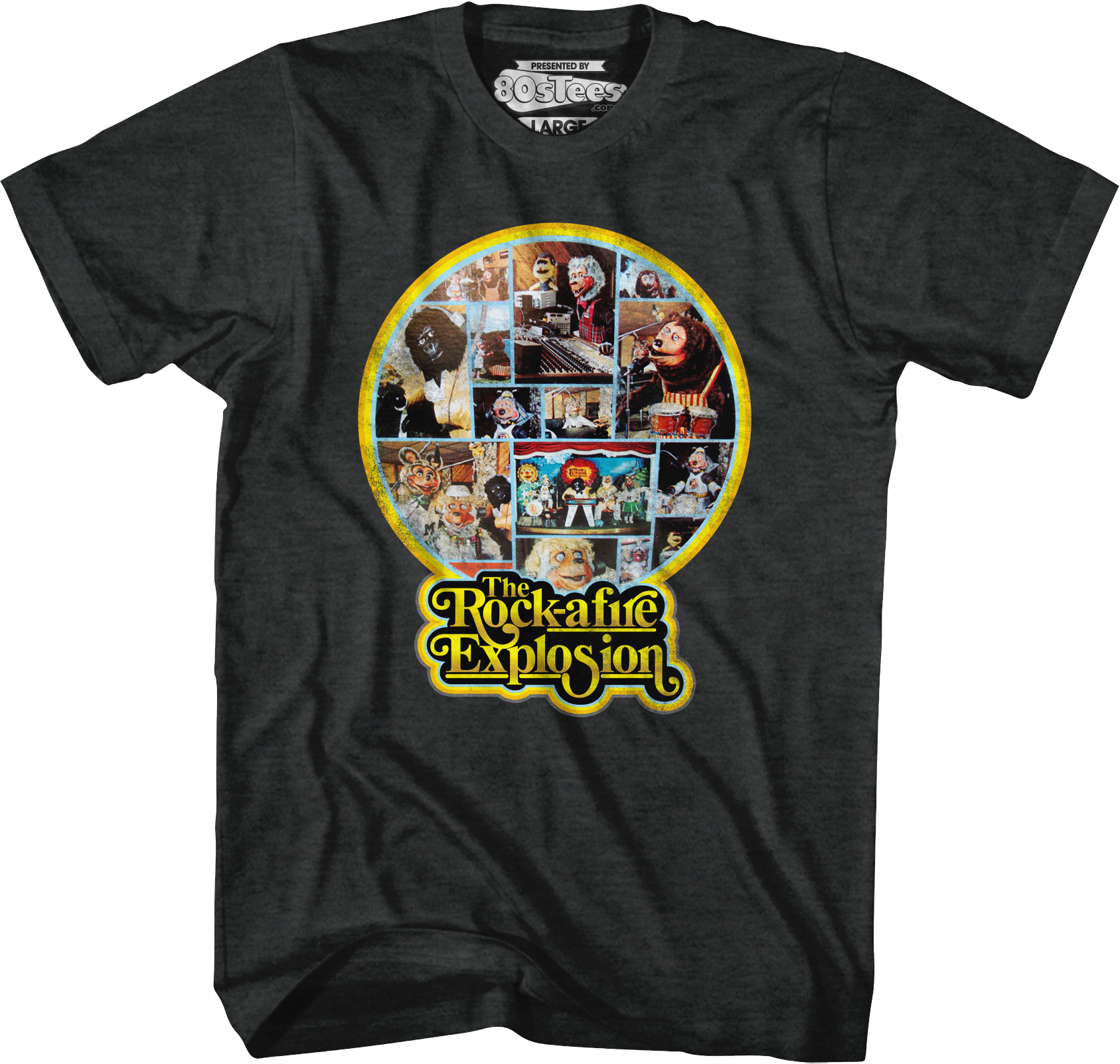 Black 1st Album Back Cover Rock-afire Explosion T-Shirt Hoodie, Sweatshirt | CiraTrend.com (Image 1)