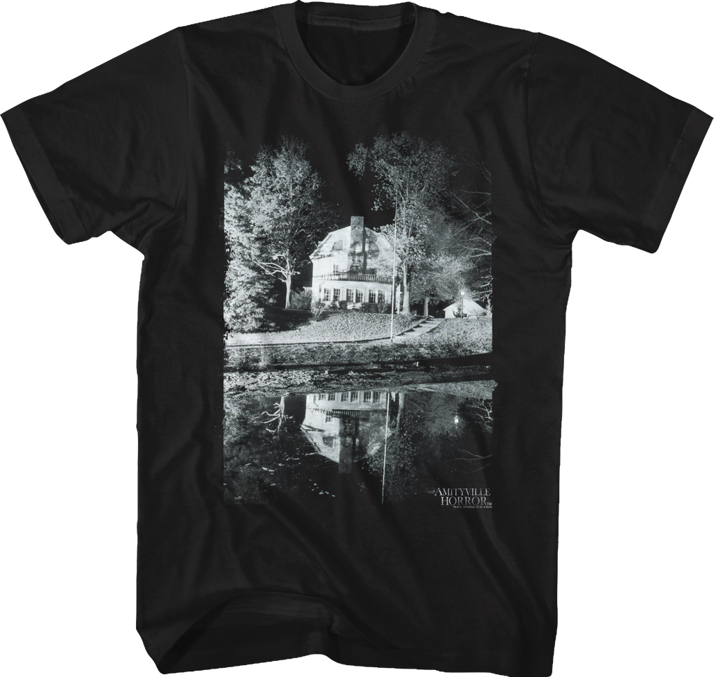 Black and White Amityville Horror T-Shirt Hoodie, Sweatshirt | CiraTrend.com (Image 1)