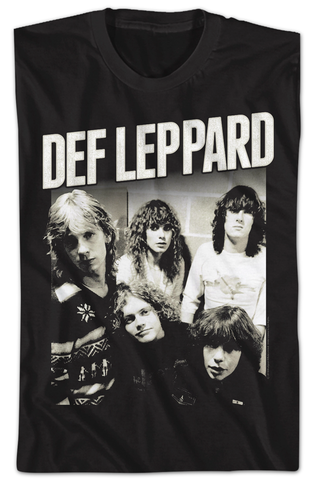 Black and White Band Photo Def Leppard T-Shirt Hoodie, Sweatshirt | CiraTrend.com (Image 2)