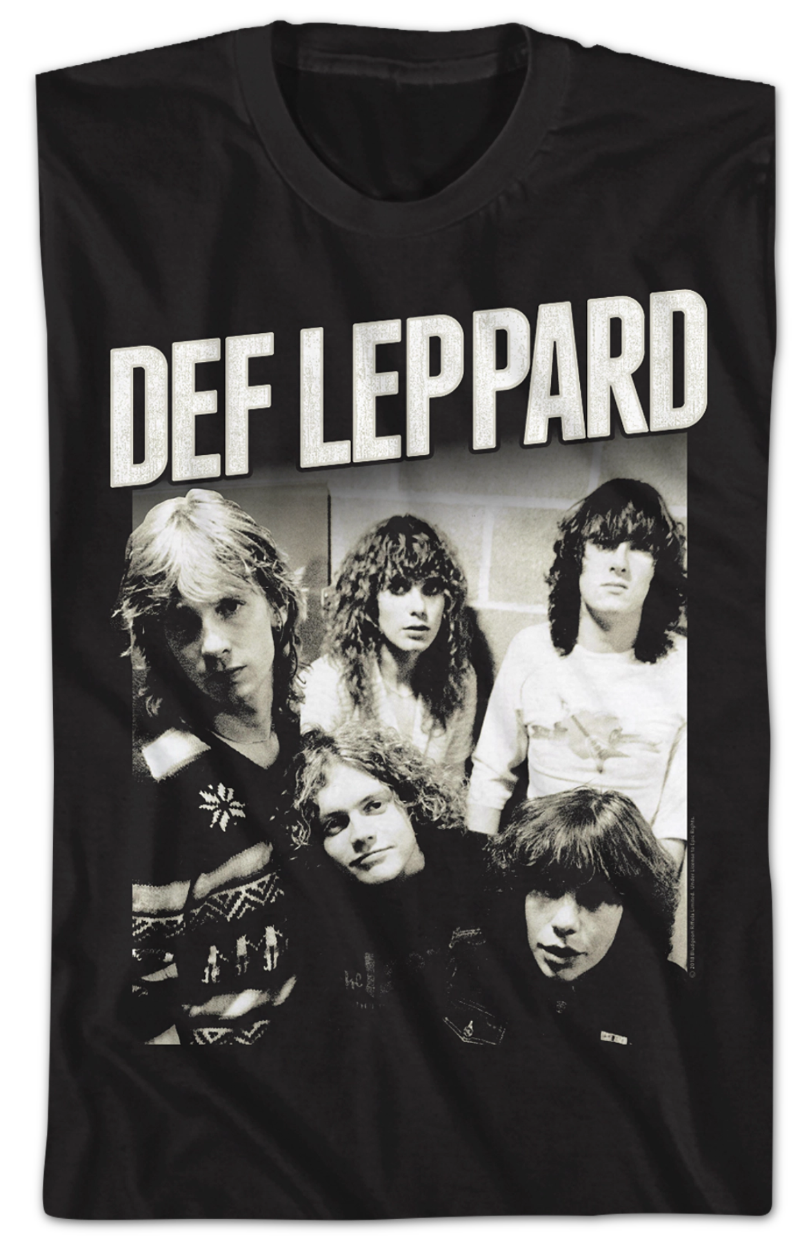 Black and White Band Photo Def Leppard T-Shirt Hoodie, Sweatshirt | CiraTrend.com (Image 2)