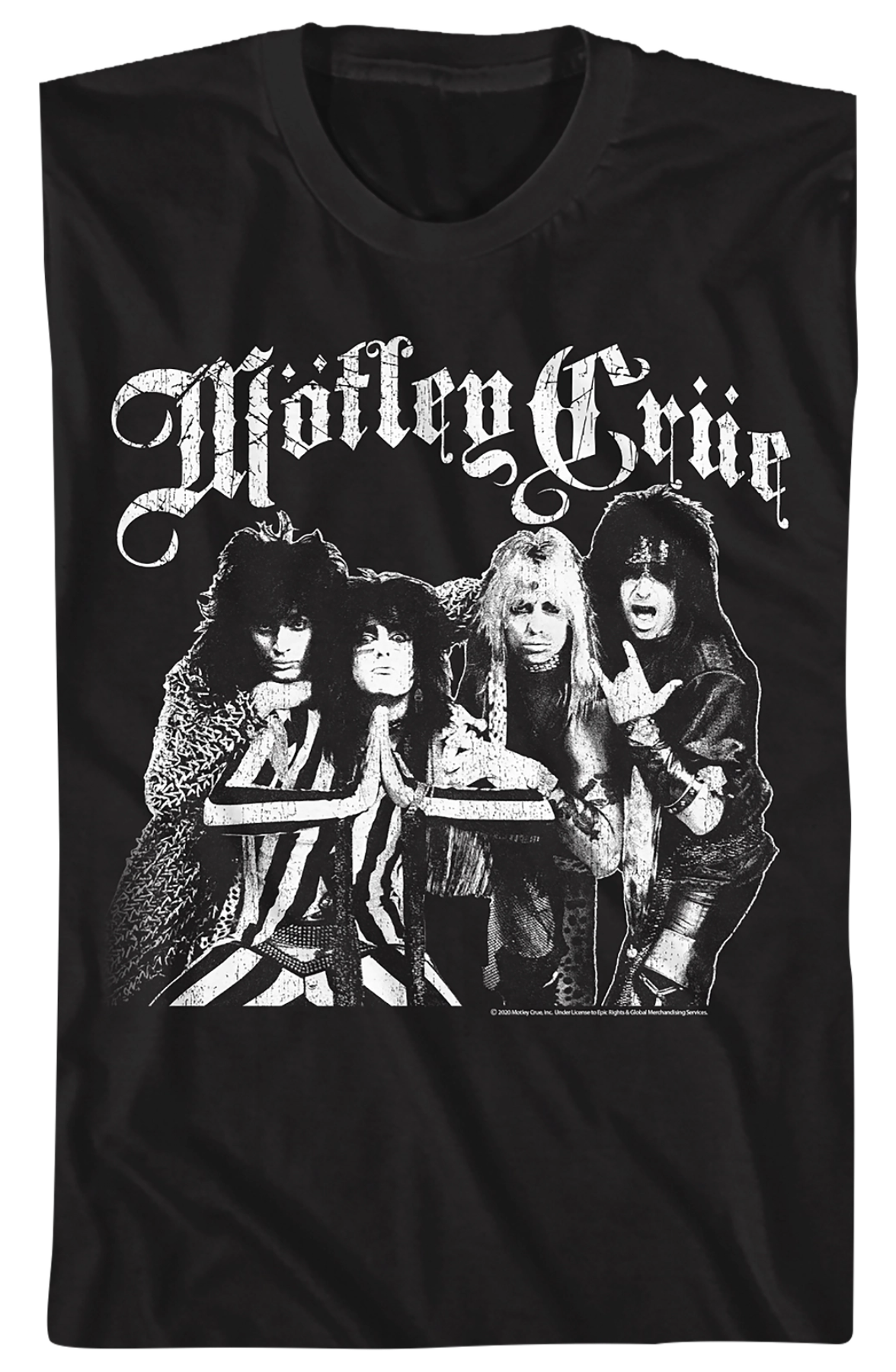 Black And White Band Photo Motley Crue T-Shirt Hoodie, Sweatshirt | CiraTrend.com (Image 2)