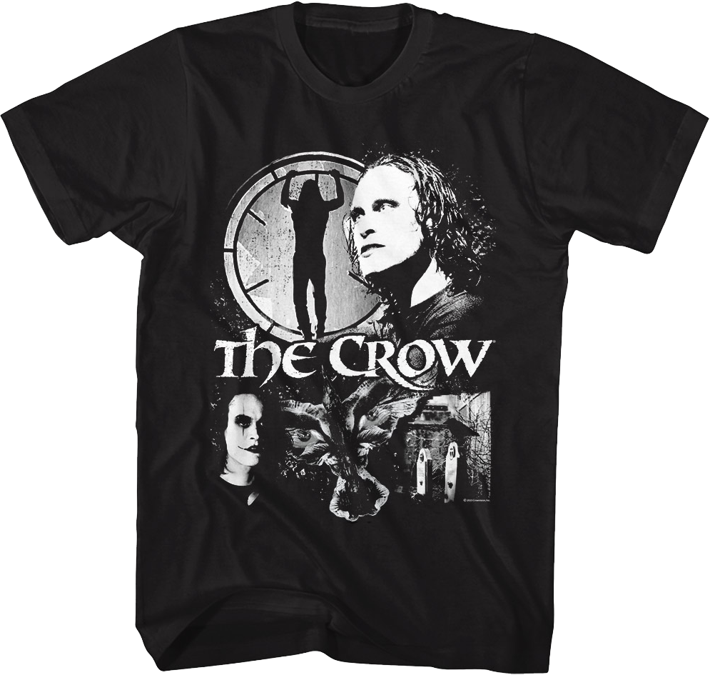 Black And White Collage The Crow T-Shirt Hoodie, Sweatshirt | CiraTrend.com (Image 1)