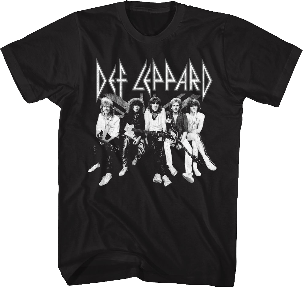 Black and White Def Leppard T-Shirt Hoodie, Sweatshirt | CiraTrend.com (Image 1)