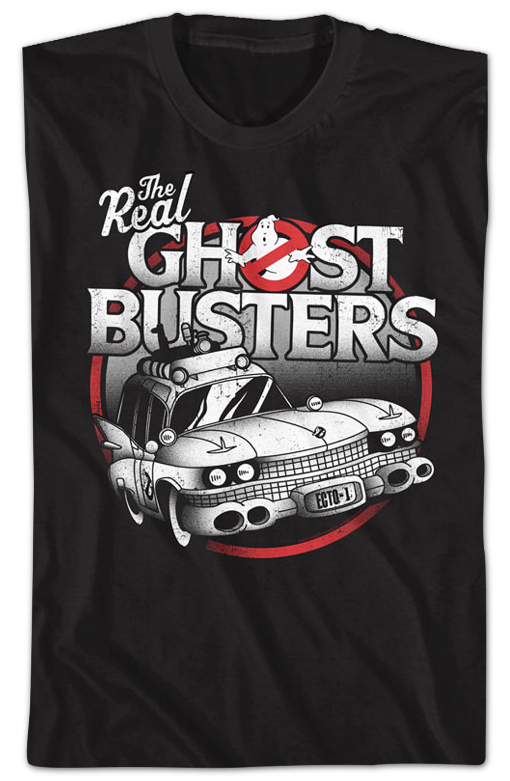 Black and White Ecto-1 Real Ghostbusters T-Shirt Hoodie, Sweatshirt | CiraTrend.com (Image 2)