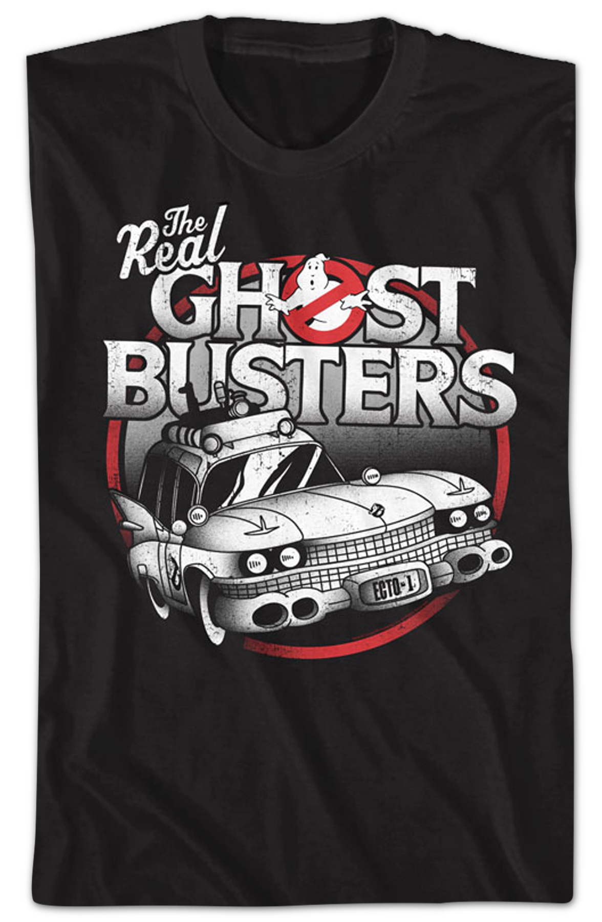 Black and White Ecto-1 Real Ghostbusters T-Shirt Hoodie, Sweatshirt | CiraTrend.com (Image 2)