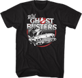 Black and White Ecto-1 Real Ghostbusters T-Shirt Hoodie, Sweatshirt | CiraTrend.com (Image 1)