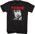 Black and White Face Rambo T-Shirt Hoodie, Sweatshirt | CiraTrend.com (Image 1)
