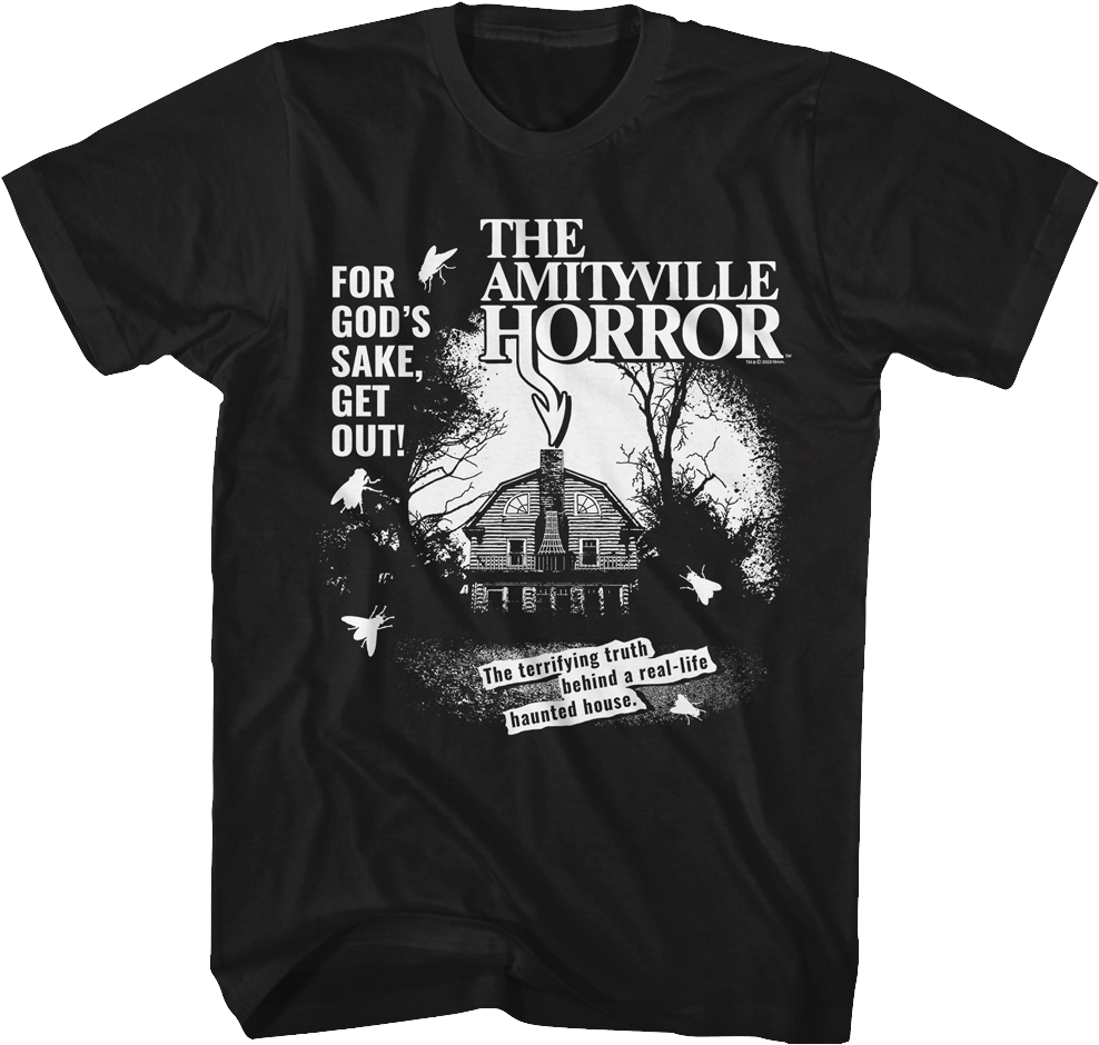 Black And White Haunted House Amityville Horror T-Shirt Hoodie, Sweatshirt | CiraTrend.com (Image 1)