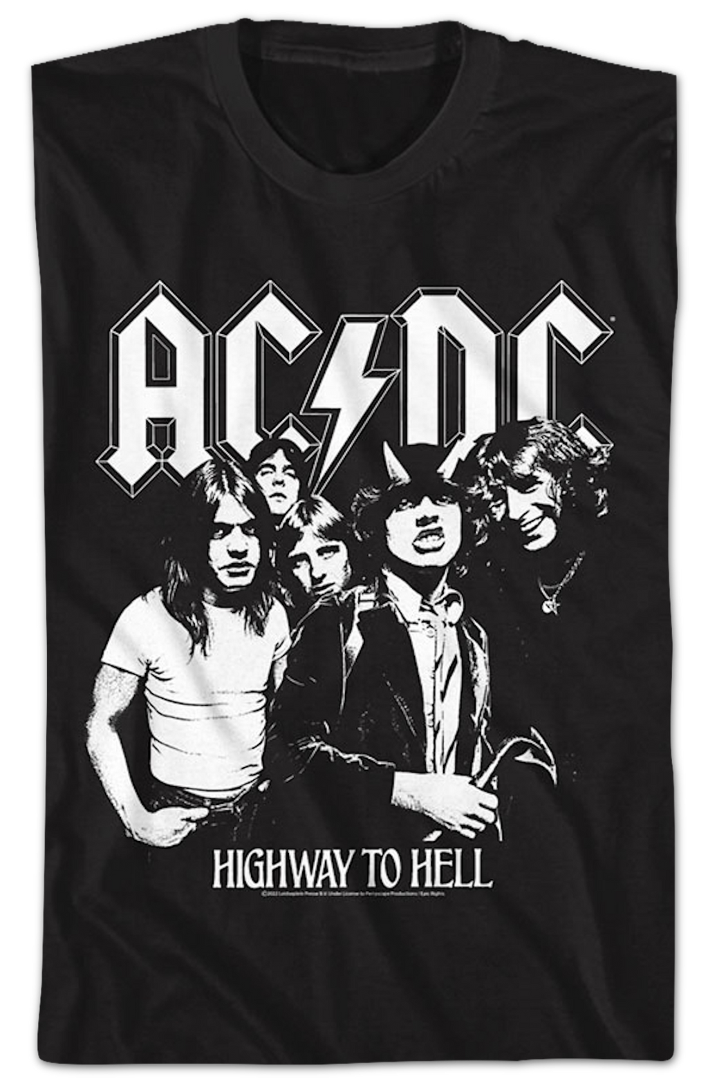 Black And White Highway To Hell ACDC Shirt Hoodie, Sweatshirt | CiraTrend.com (Image 2)