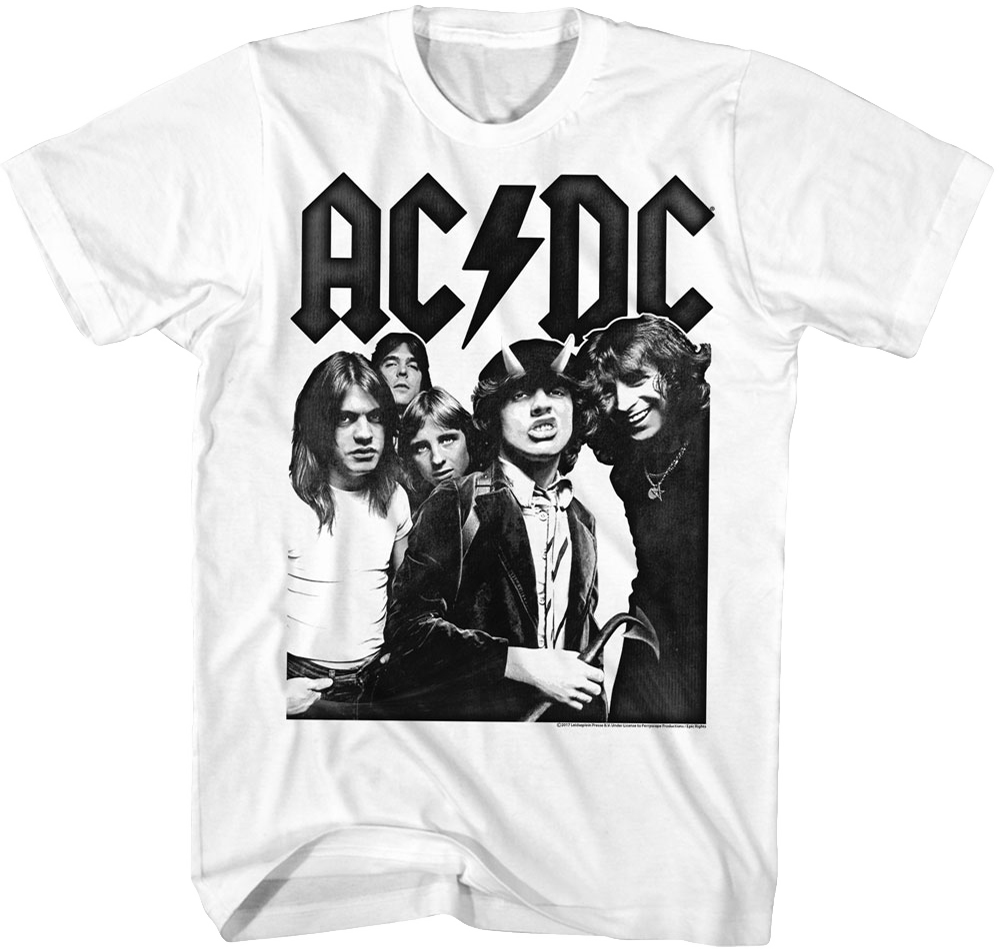 Black and White Highway To Hell ACDC T-Shirt Hoodie, Sweatshirt | CiraTrend.com (Image 1)