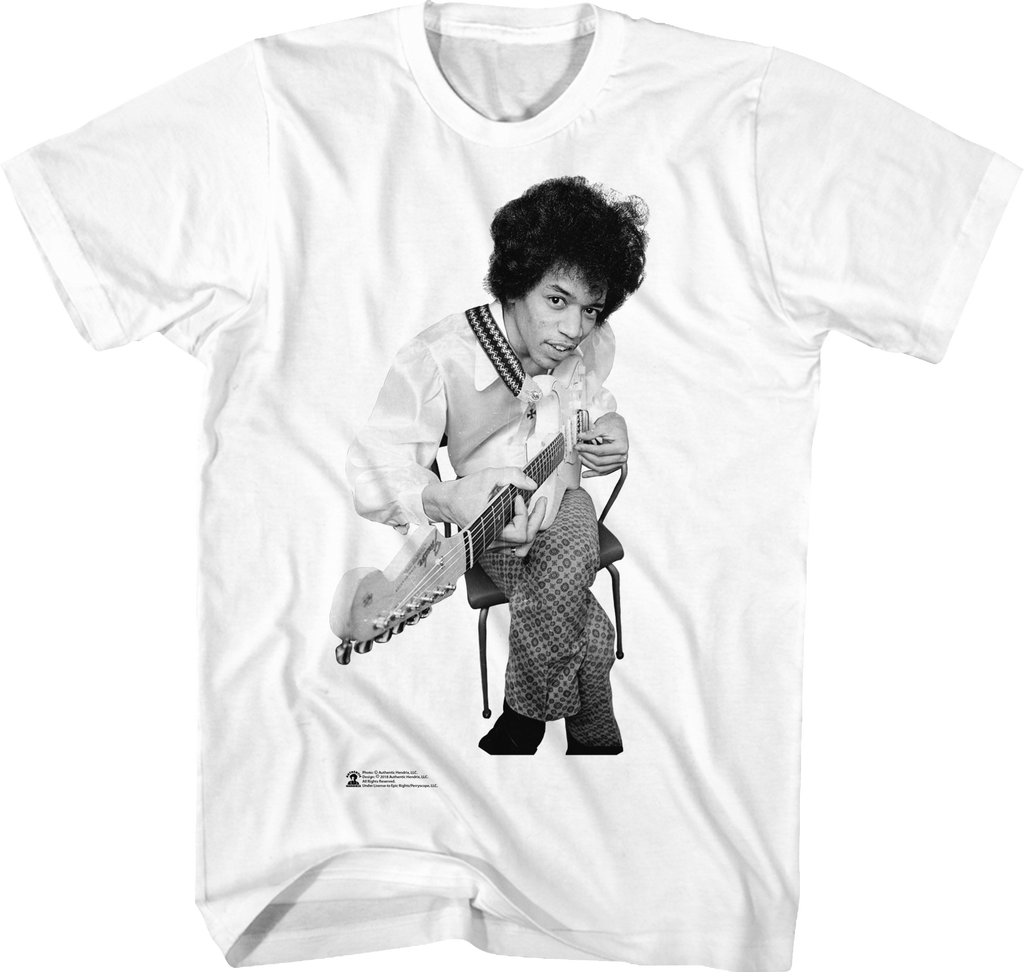 Black and White Jimi Hendrix T-Shirt Hoodie, Sweatshirt | CiraTrend.com (Image 1)