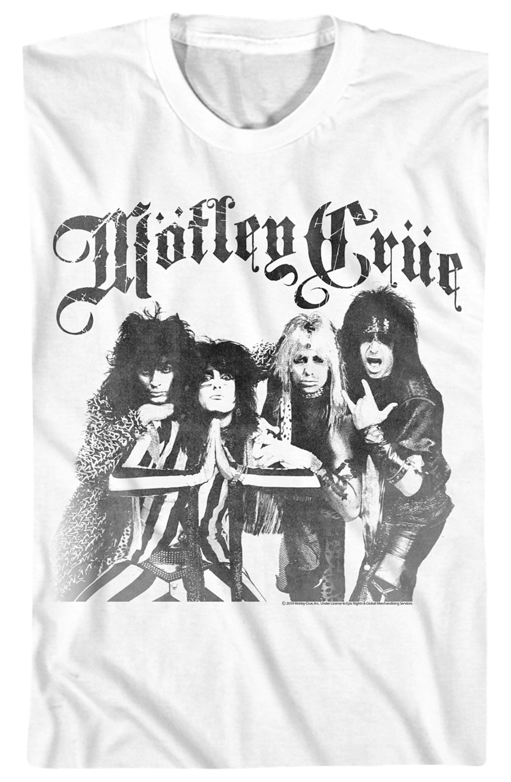 Black and White Motley Crue T-Shirt Hoodie, Sweatshirt | CiraTrend.com (Image 2)