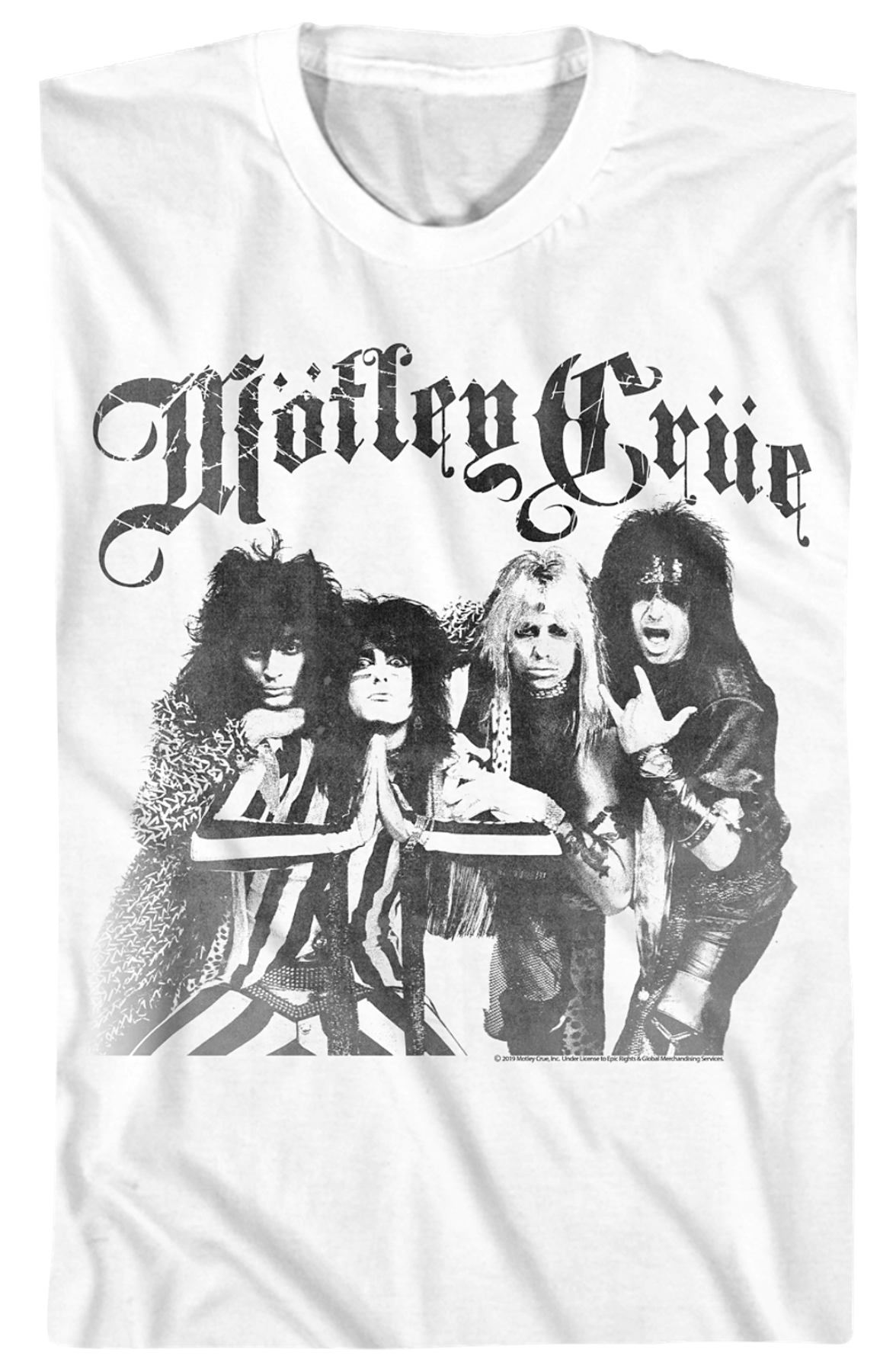 Black and White Motley Crue T-Shirt Hoodie, Sweatshirt | CiraTrend.com (Image 2)