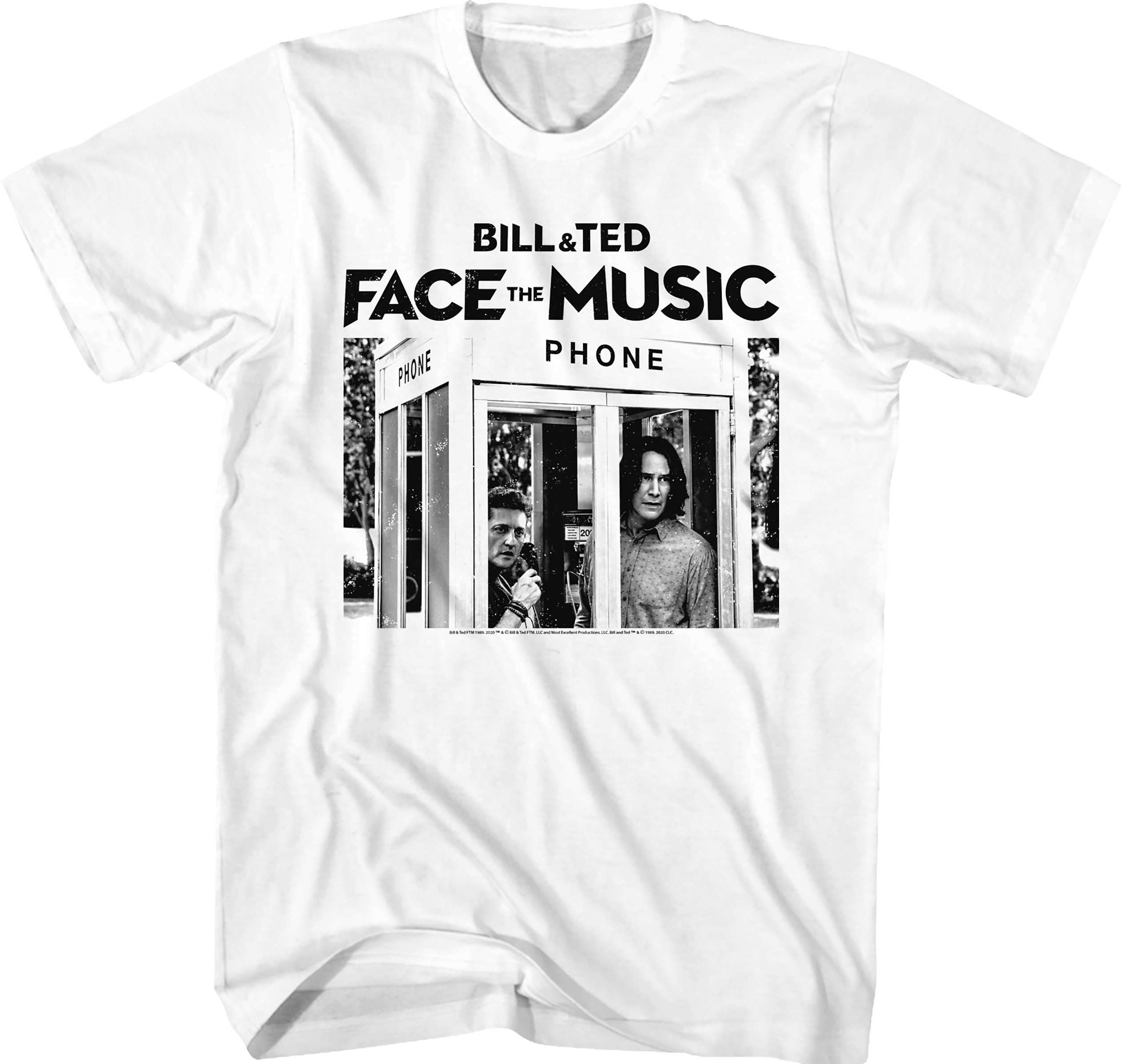 Black and White Phone Booth Bill and Ted Face the Music T-Shirt Hoodie, Sweatshirt | CiraTrend.com (Image 1)