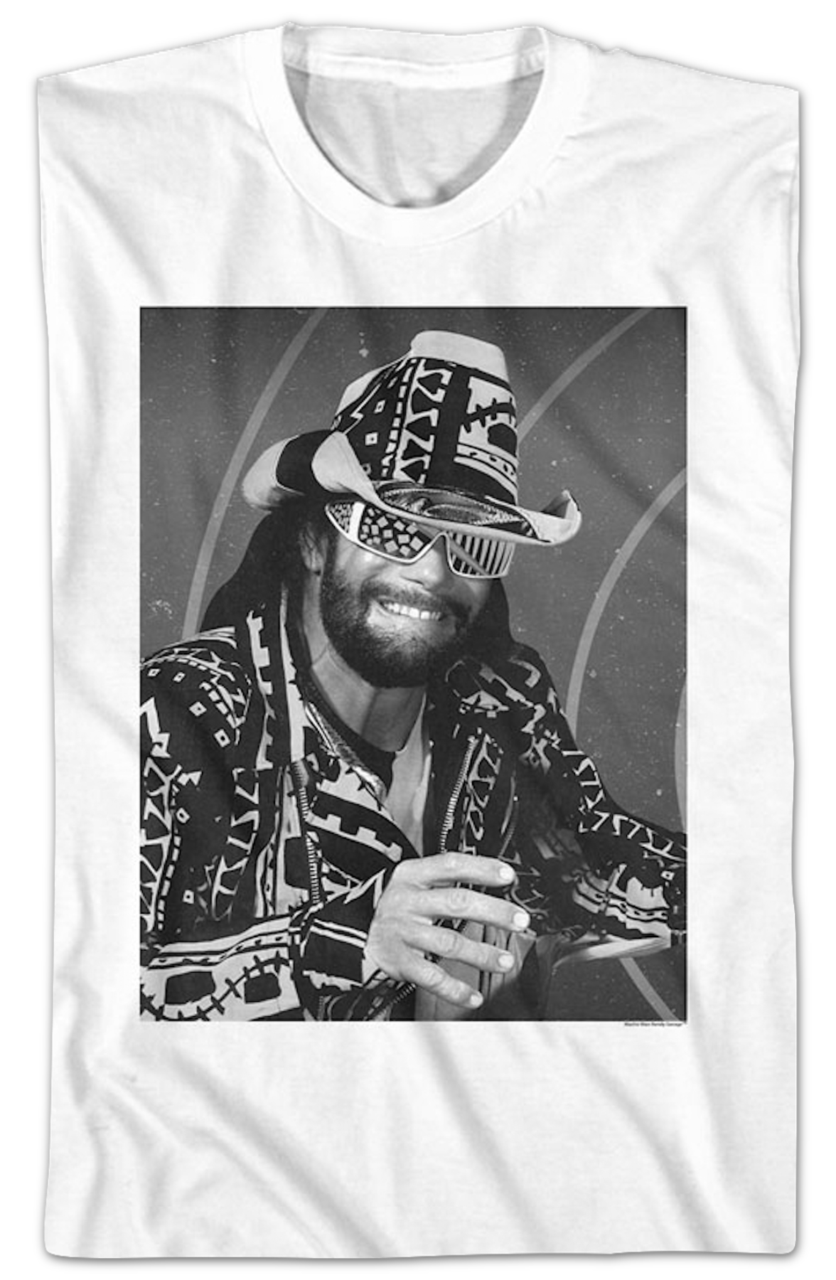 Black And White Photo Macho Man Randy Savage T-Shirt Hoodie, Sweatshirt | CiraTrend.com (Image 2)