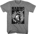 Black and White Rambo T-Shirt Hoodie, Sweatshirt | CiraTrend.com (Image 1)