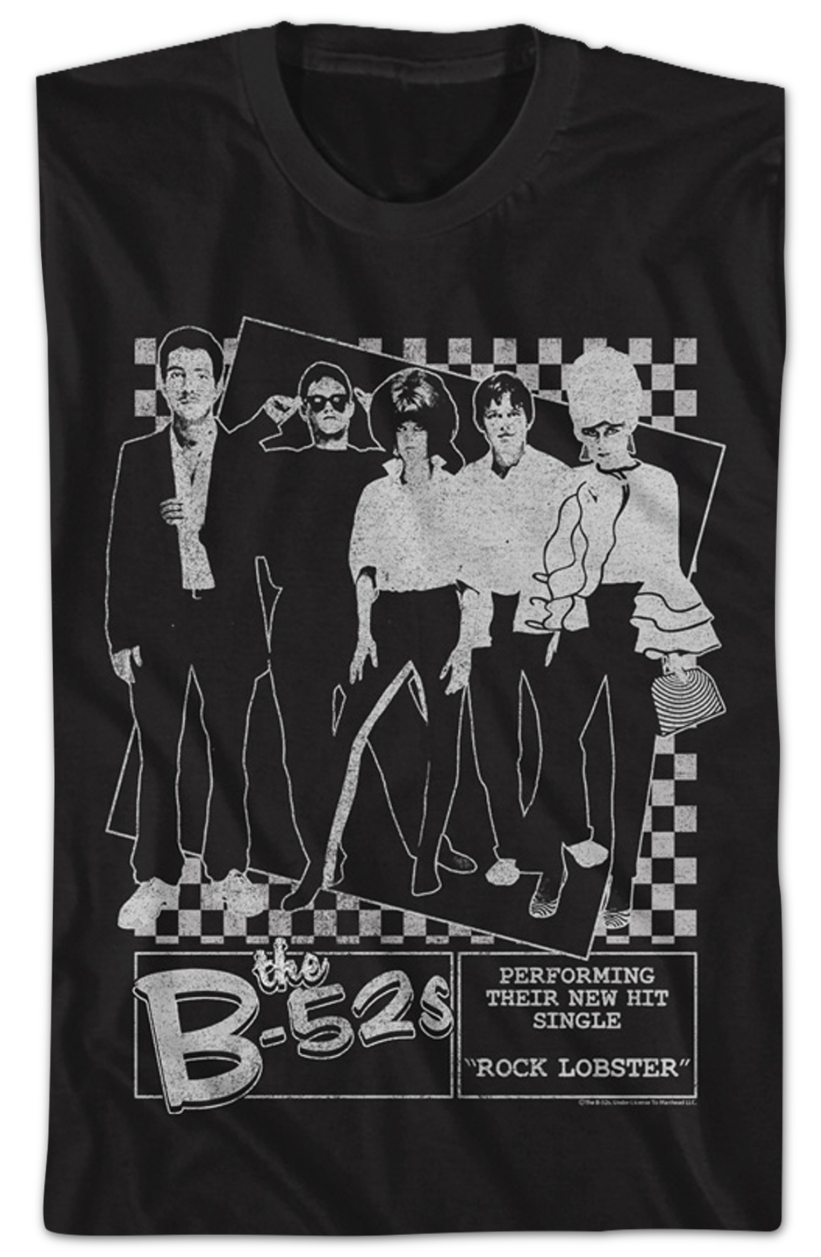 Black And White Rock Lobster B-52's T-Shirt Hoodie, Sweatshirt | CiraTrend.com (Image 2)